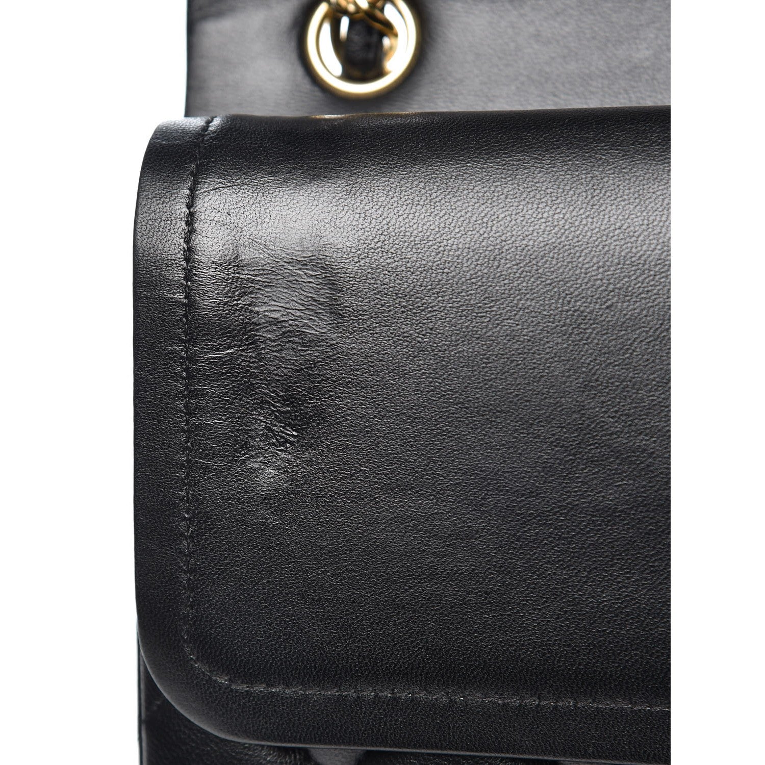 Chanel Lambskin Quilted Jumbo Double Flap Black 11 of 11