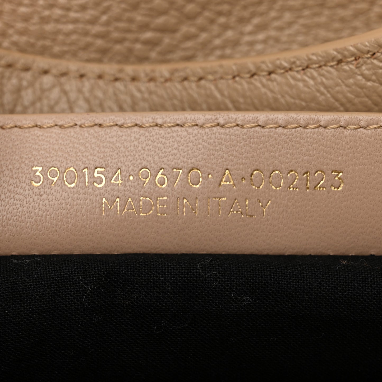 Shiny Goatskin Gold Metallic Edge Hardware City Beige Sahara