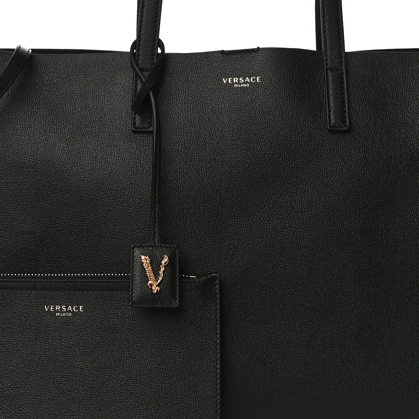 Calfskin Virtus Tote Black