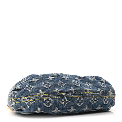Louis Vuitton Monogram Denim Mini Pleaty Blue 4 of 9