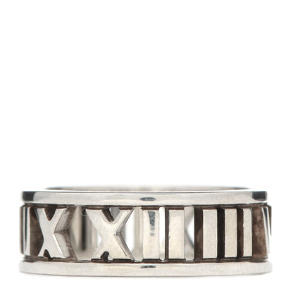 Tiffany Sterling Silver Wide Atlas Open Ring 54 6.75 3 of 4