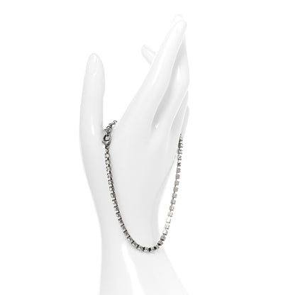 Saint Laurent Metal Crystal Smoking Anklet Silver 2 of 4