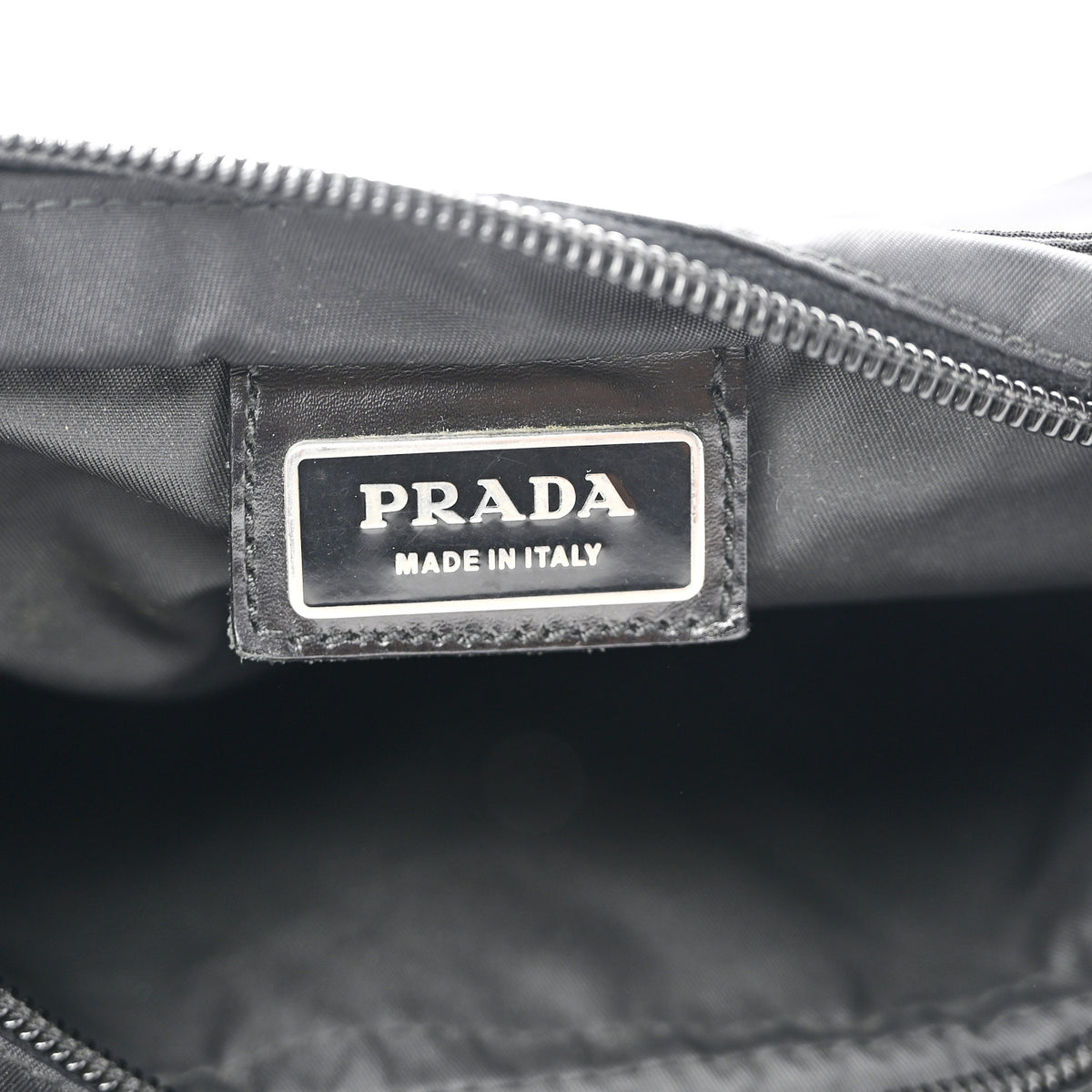 Nylon Vela Flat Messenger Bag Black
