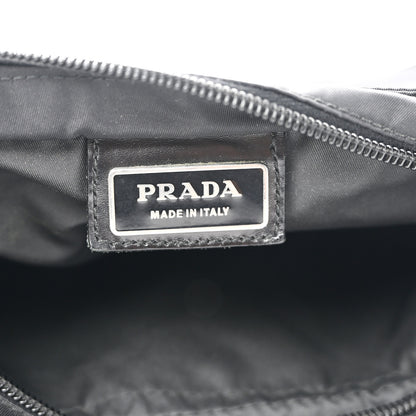 Prada Nylon Vela Flat Messenger Bag Black 6 of 10