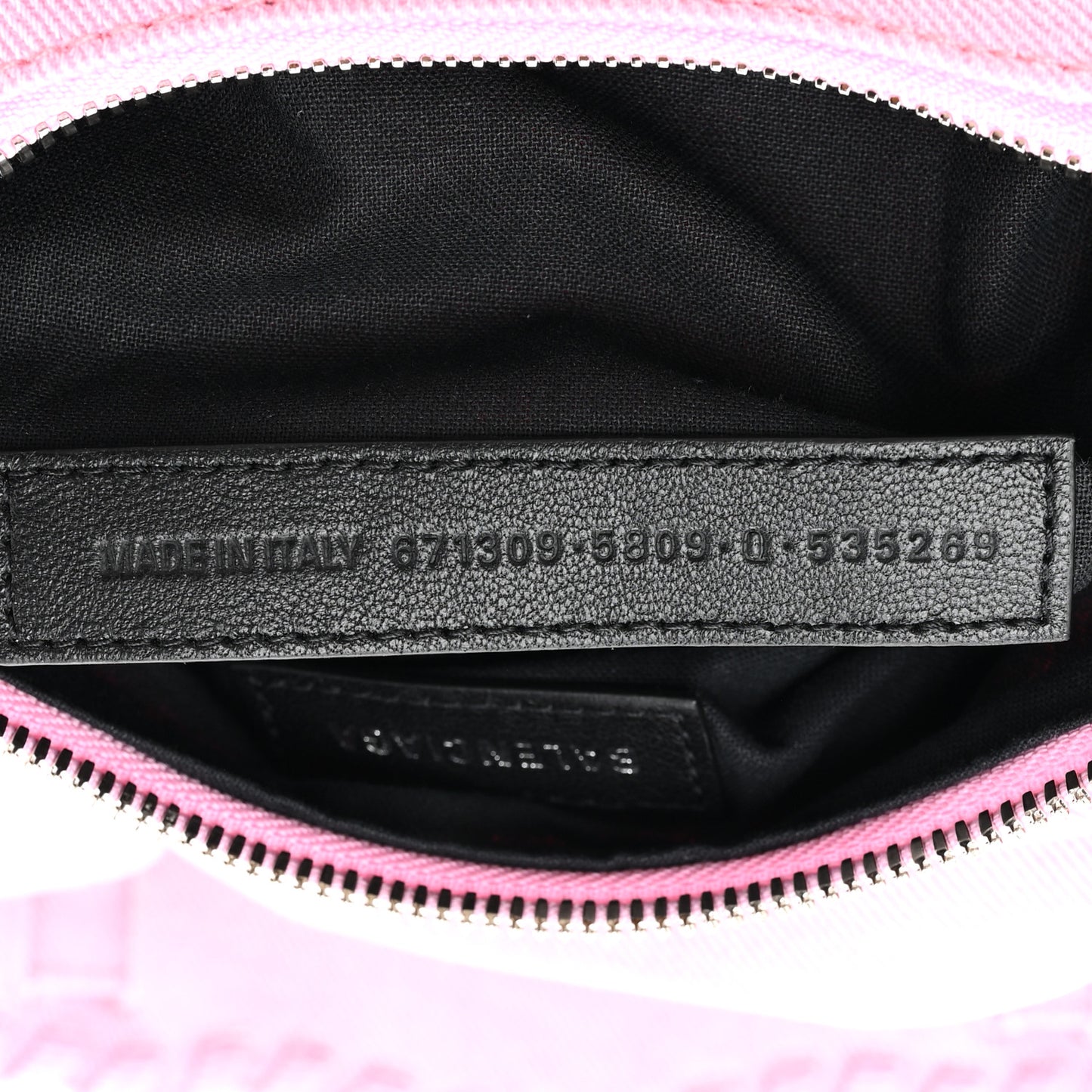 Washed Frayed Denim Crystal Le Cagole Shoulder Bag XS Denim Pink