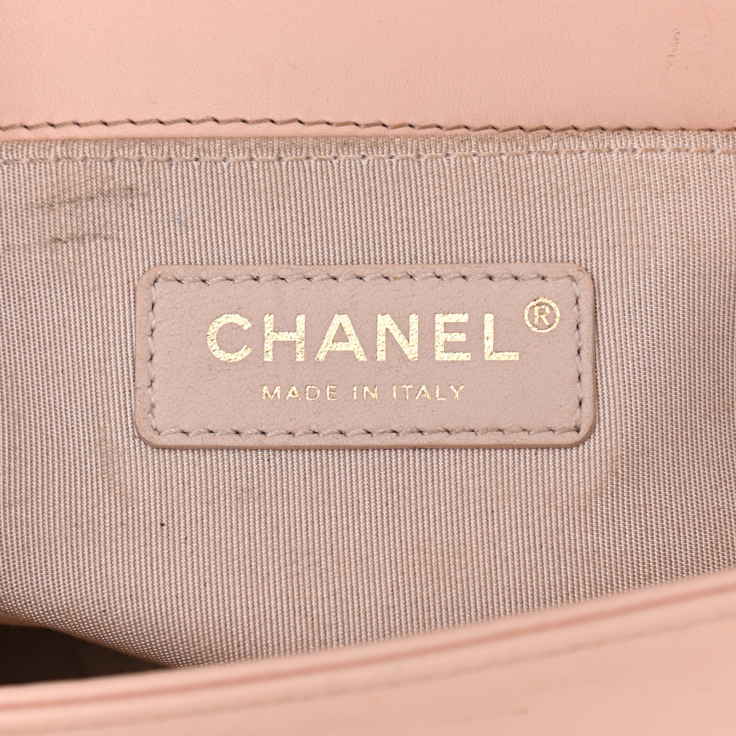 Chanel Calfskin Painted Chevron Embossed Small Boy Flap Ivory 5 of 13