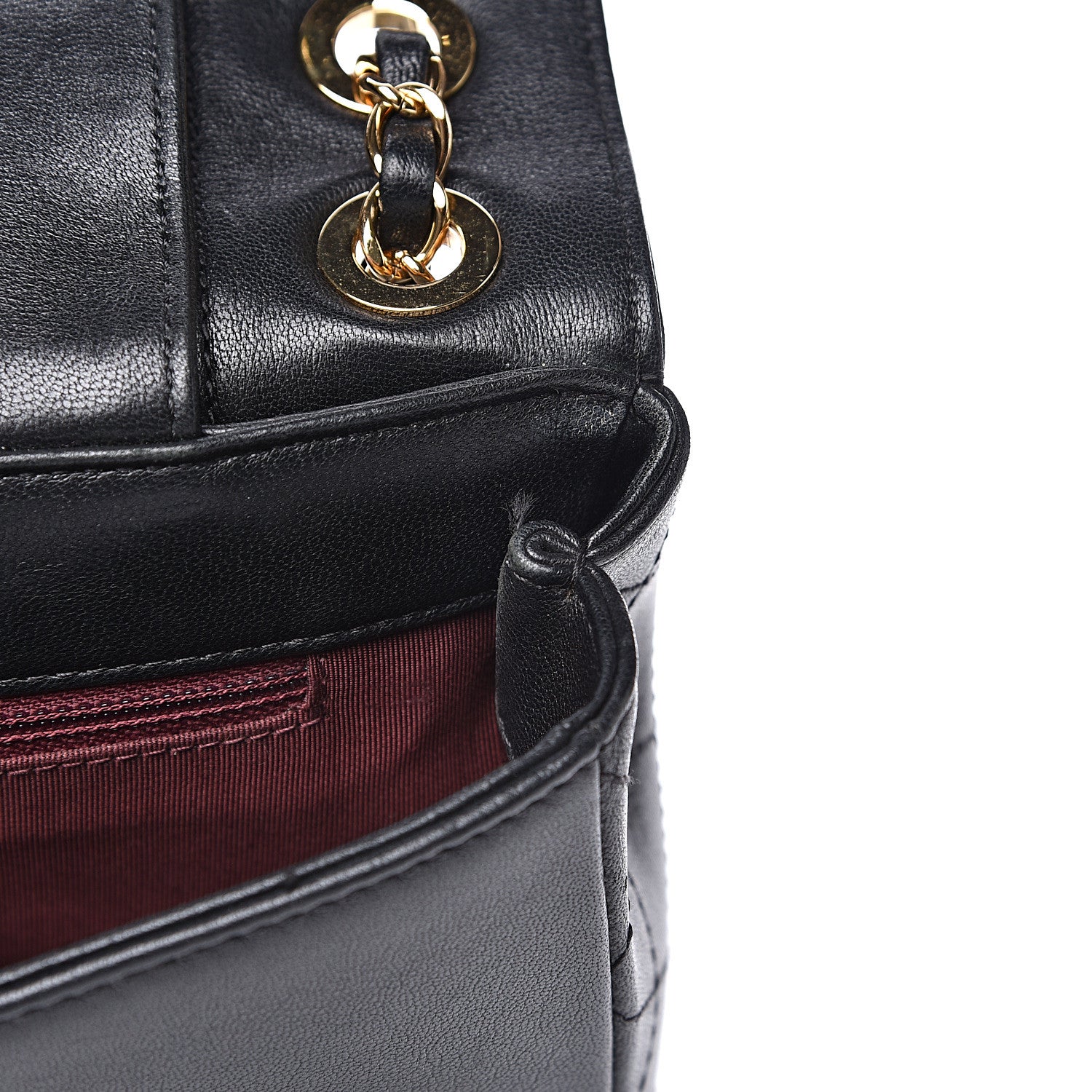 Chanel Sheepskin Quilted Vintage Mademoiselle Flap Black 16 of 22