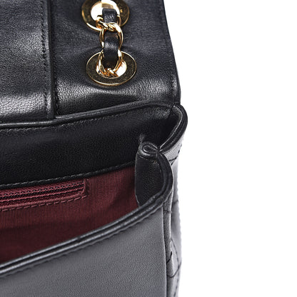 Chanel Sheepskin Quilted Vintage Mademoiselle Flap Black 16 of 22