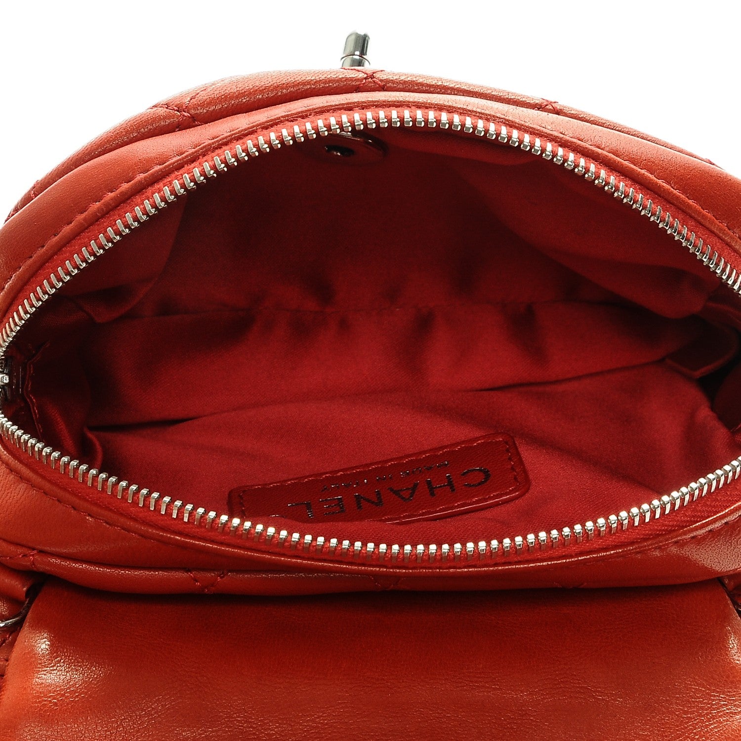 Chanel Lambskin Quilted New Mini Flap Red 6 of 9