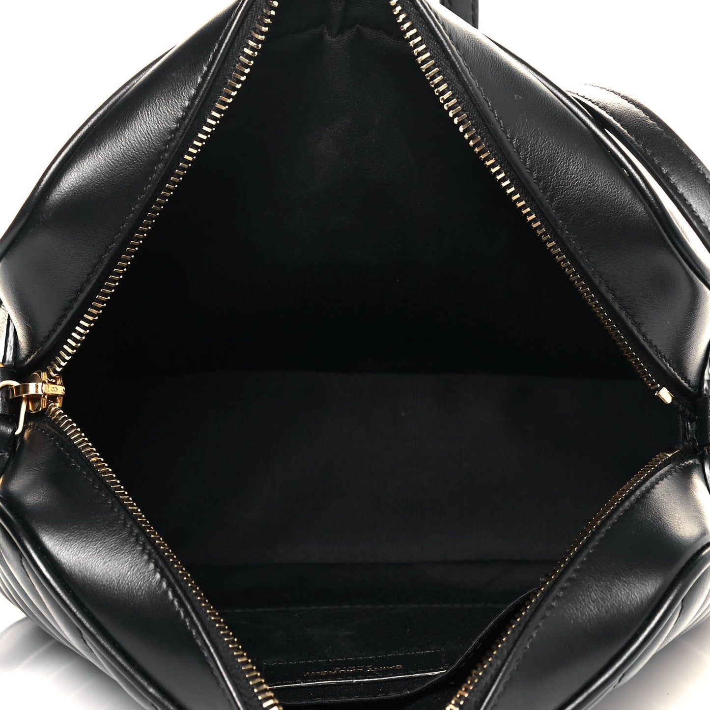 Calfskin Matelasse Monogram Lou Camera Bag Black
