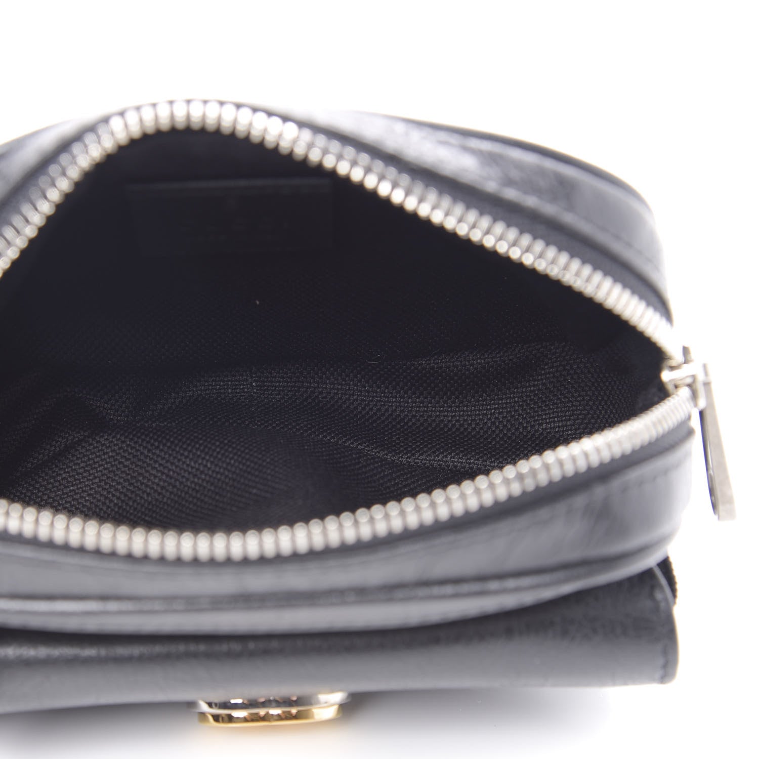 Gucci Fluffy Calfskin Mini Morpheus Belt Bag 70 28 Black 5 of 9