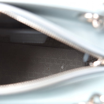 Christian Dior Patent Cannage Medium Lady Dior Light Blue 5 of 12