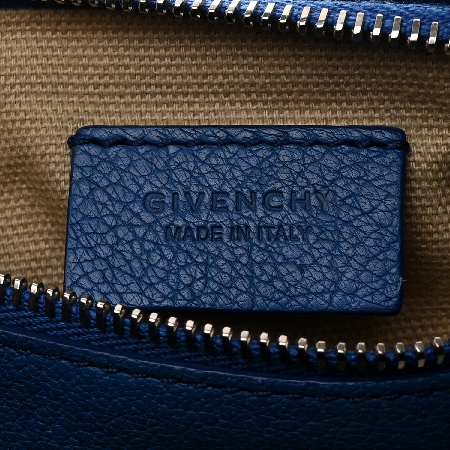 Givenchy Sugar Goatskin Pandora Wristlet Indigo Blue 6 of 7