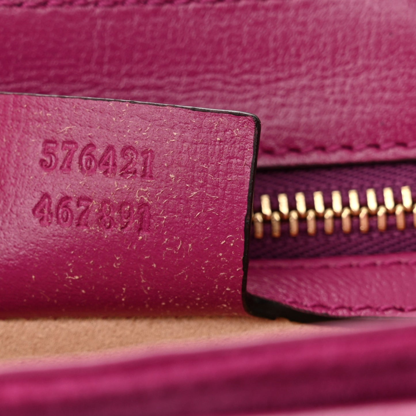 Suede Azalea Calfskin Small Marina Chain Shoulder Bag Fuchsia