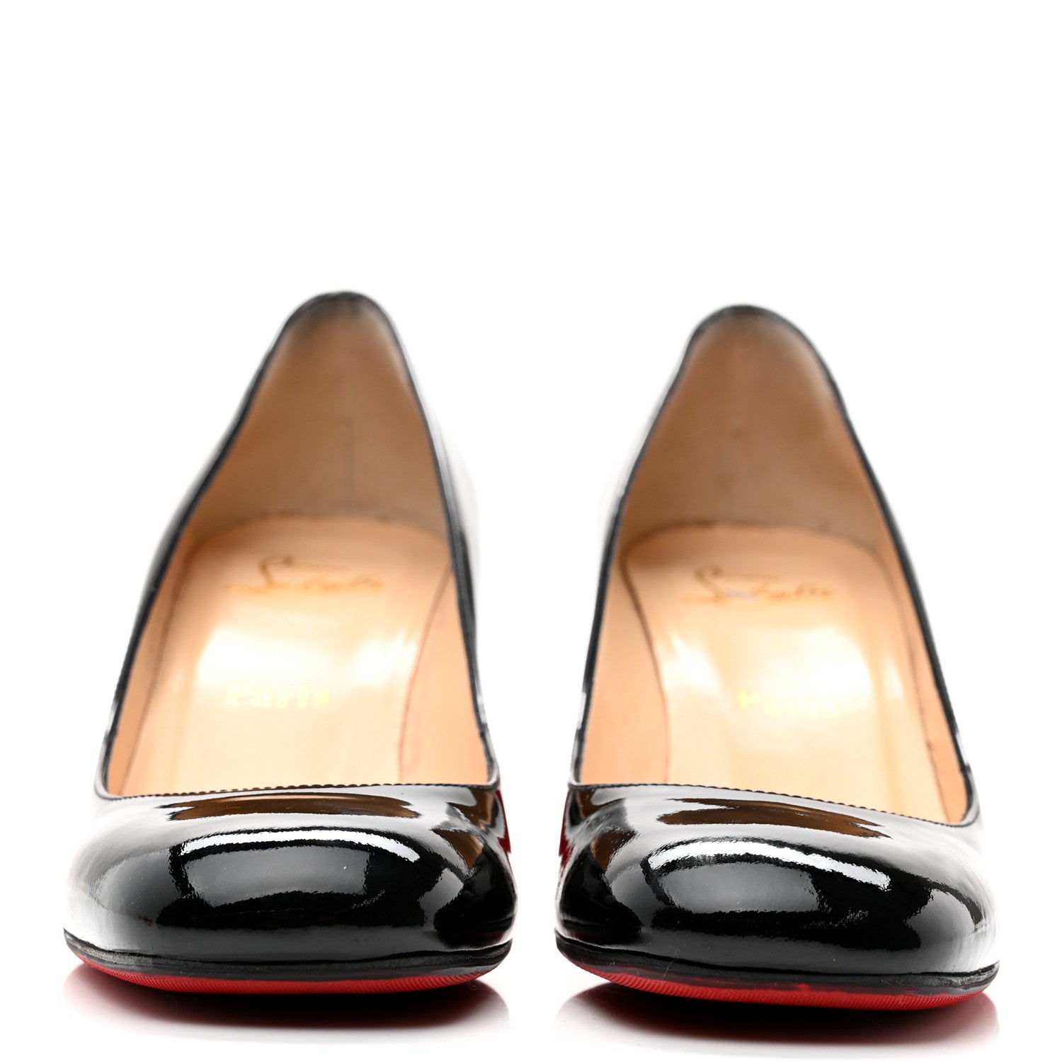 Christian Louboutin Patent Cadrilla 70 Pumps 37 Black 2 of 9