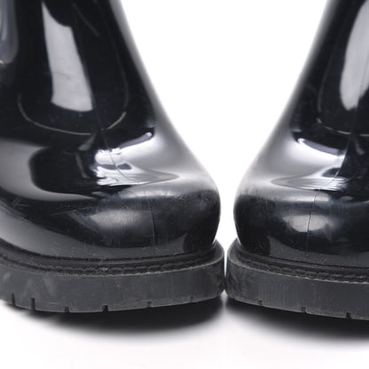 Louis Vuitton Rubber Embossed Monogram Splash Rain Boots 40 Black 8 of 8