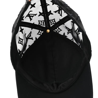 Louis Vuitton Monogram Mesh Cotton Cap M Black 7 of 12