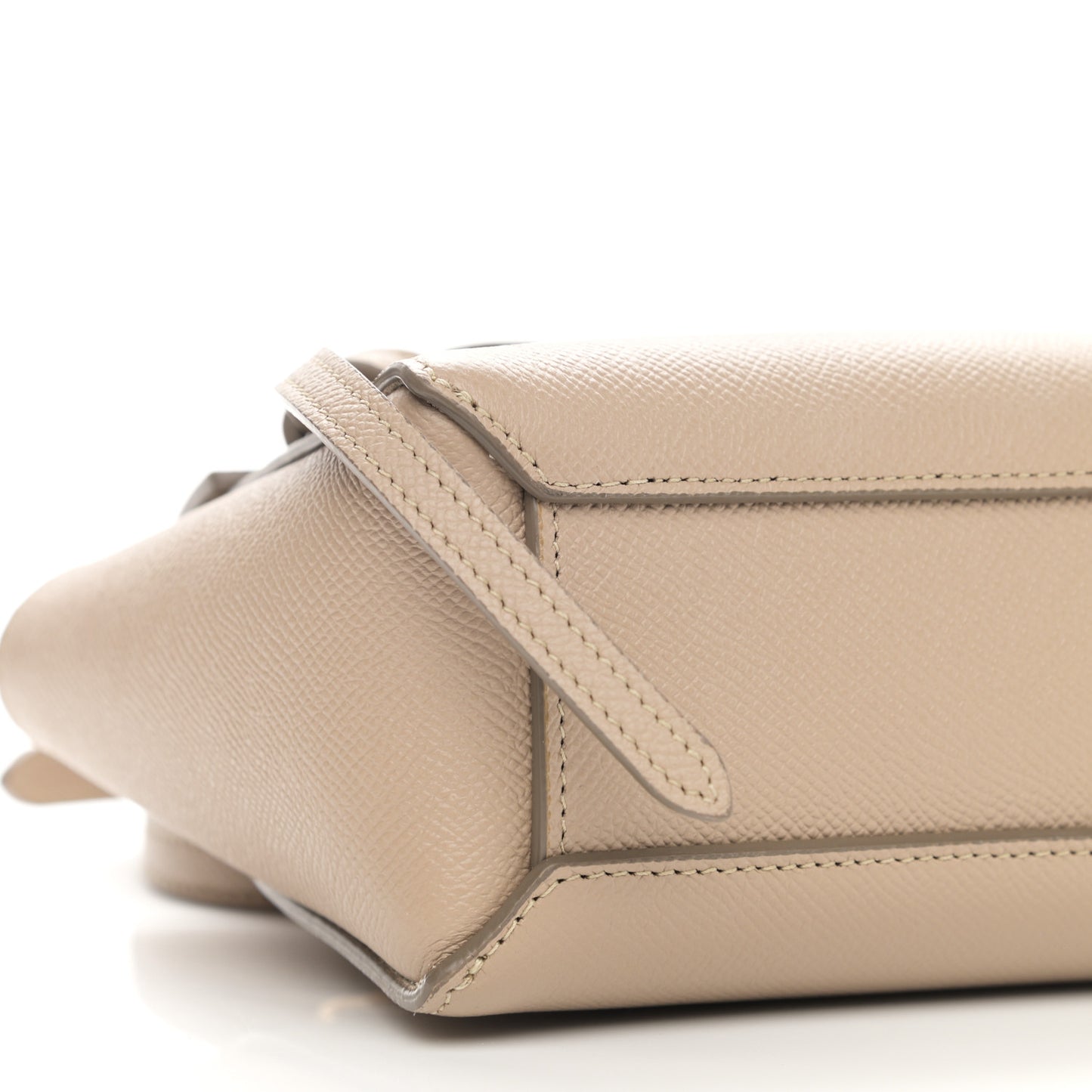Grained Calfskin Pico Belt Bag Light Taupe