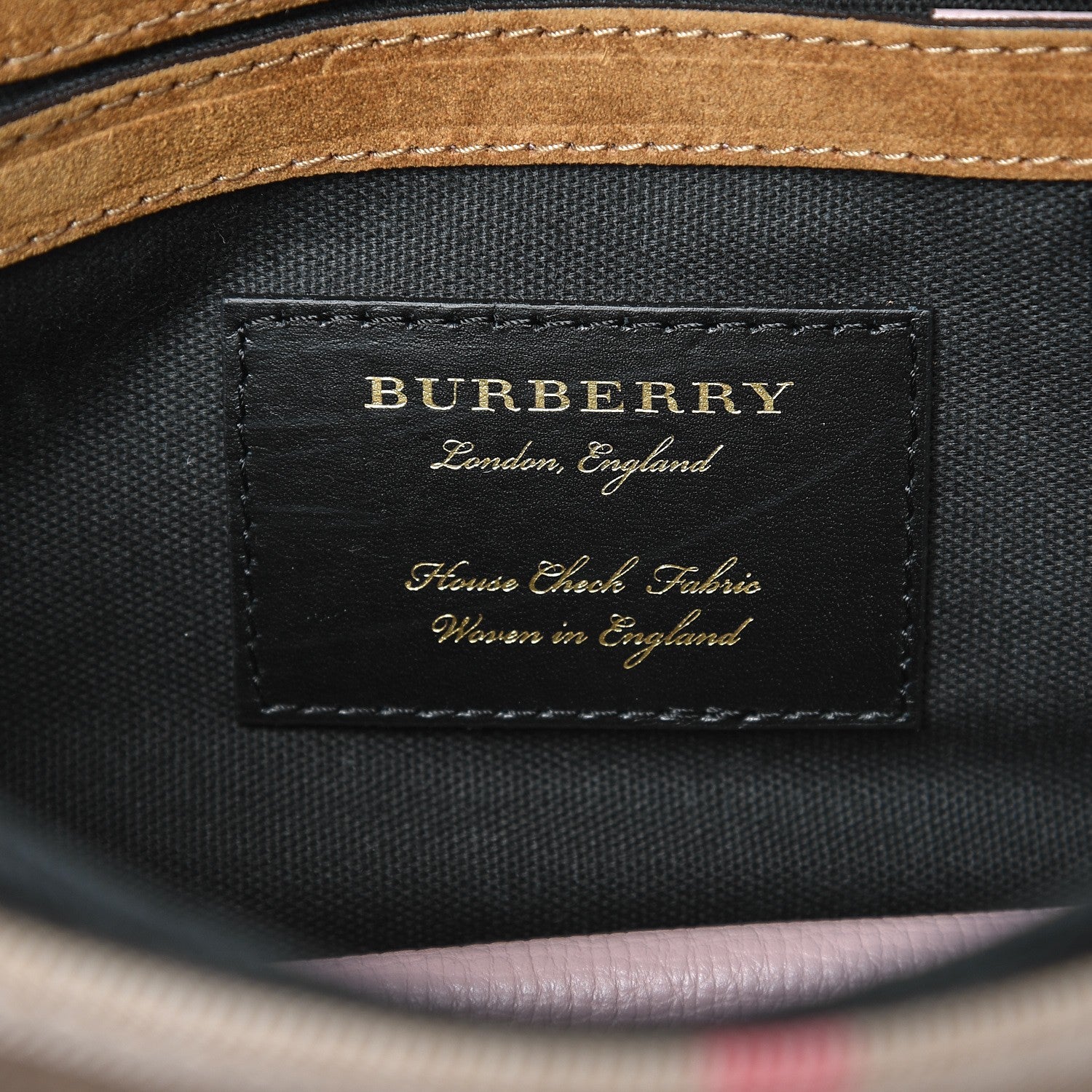 Burberry Derby Calfskin House Check Small Macken Crossbody Bag Pale Orchid 6 of 8