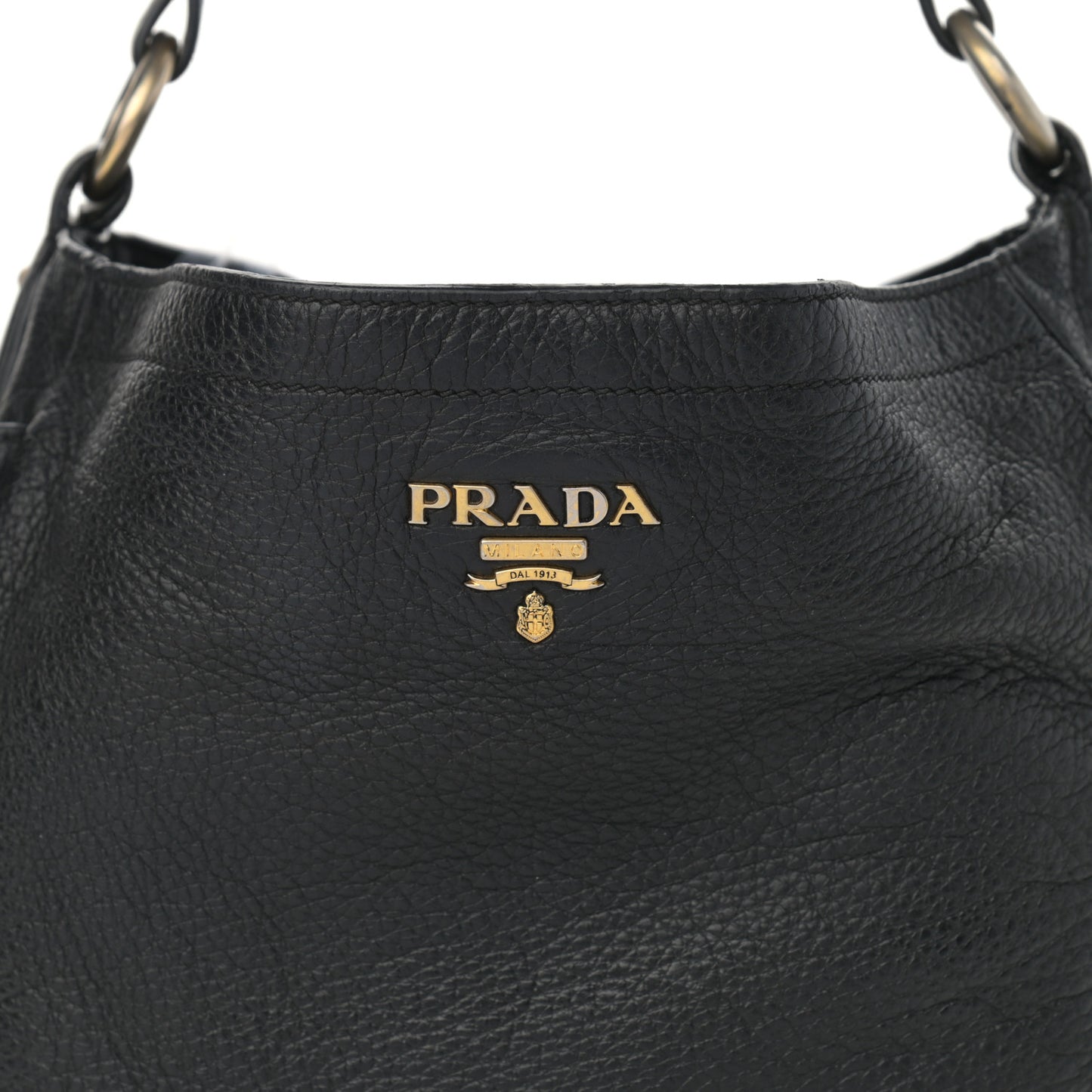 Vitello Daino Side Pocket Hobo Black