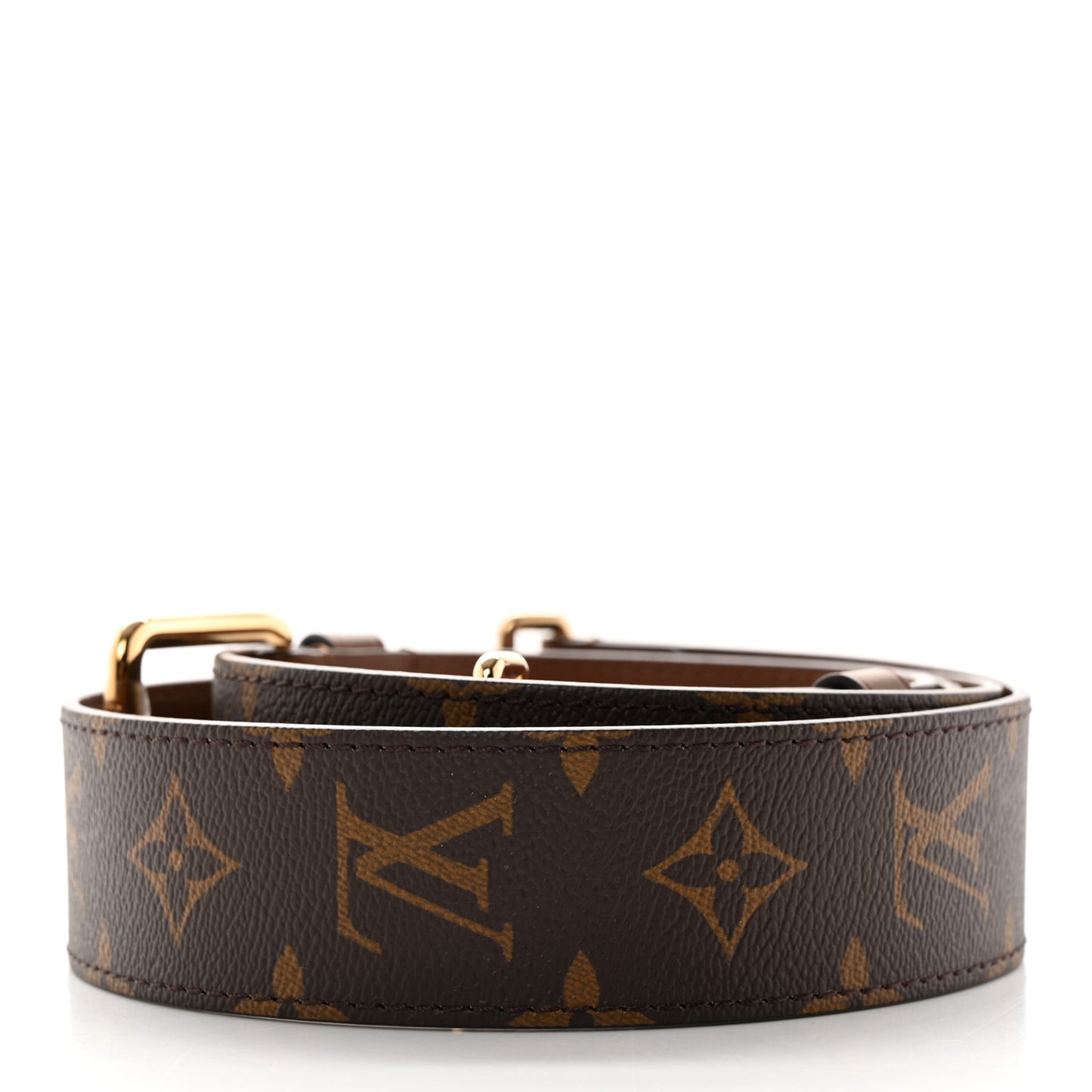 Monogram Adjustable Papillon Shoulder Strap Brown