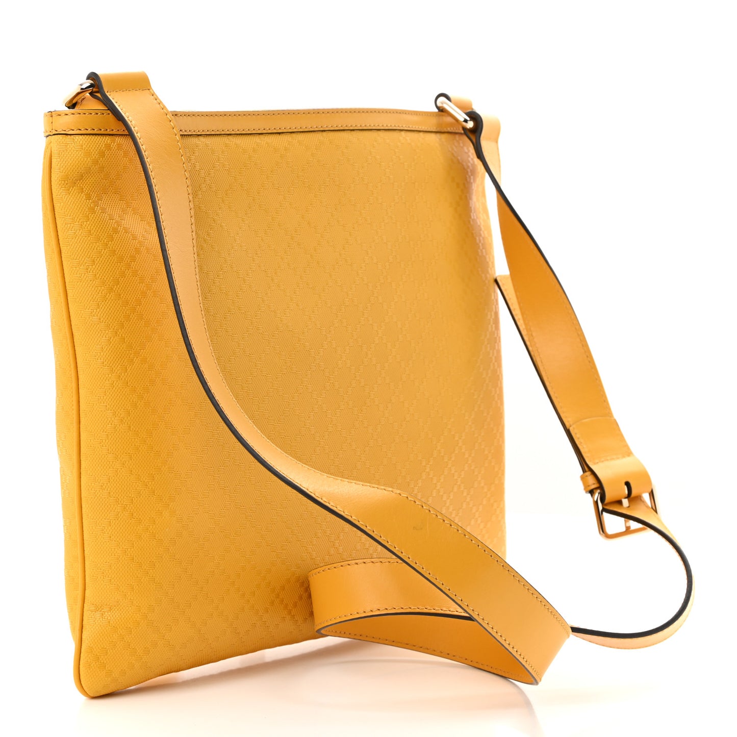 Hilary Lux Bright Diamante Medium Flat Messenger Bag Bumblebee