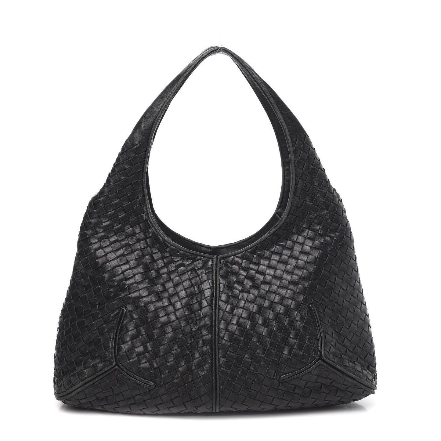 Nappa Intrecciato Ball Hobo Black