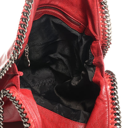 Stella McCartney Faux Leather Shaggy Deer Small Falabella Flame 5 of 8