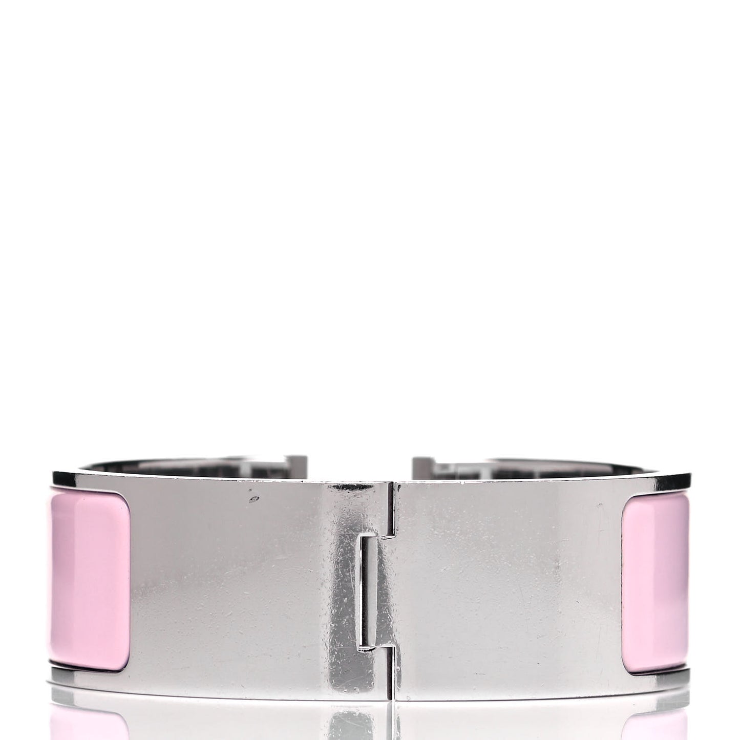 Enamel Wide Clic Clac H Bracelet PM Rose Dragee