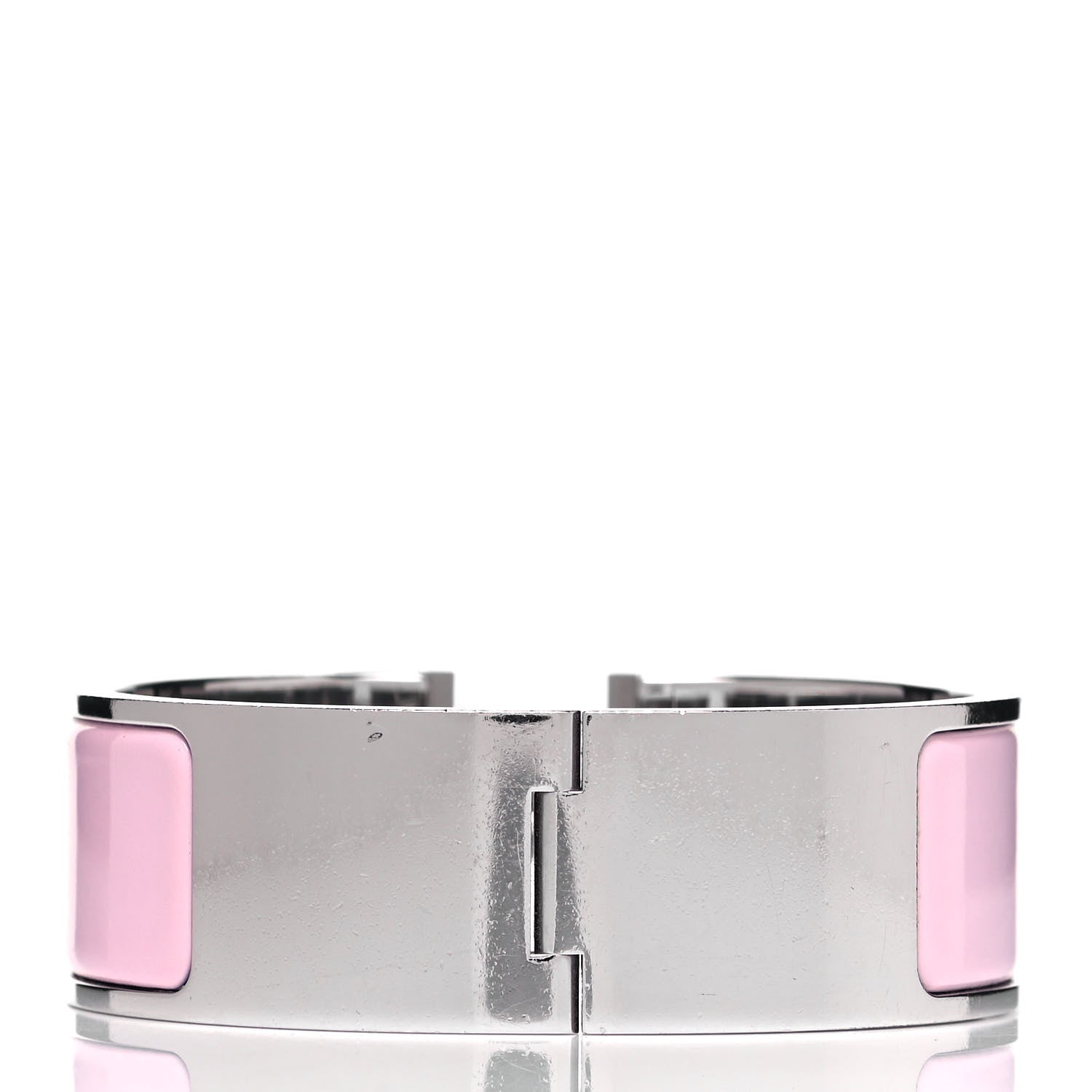 Hermes Enamel Wide Clic Clac H Bracelet PM Rose Dragee 3 of 4