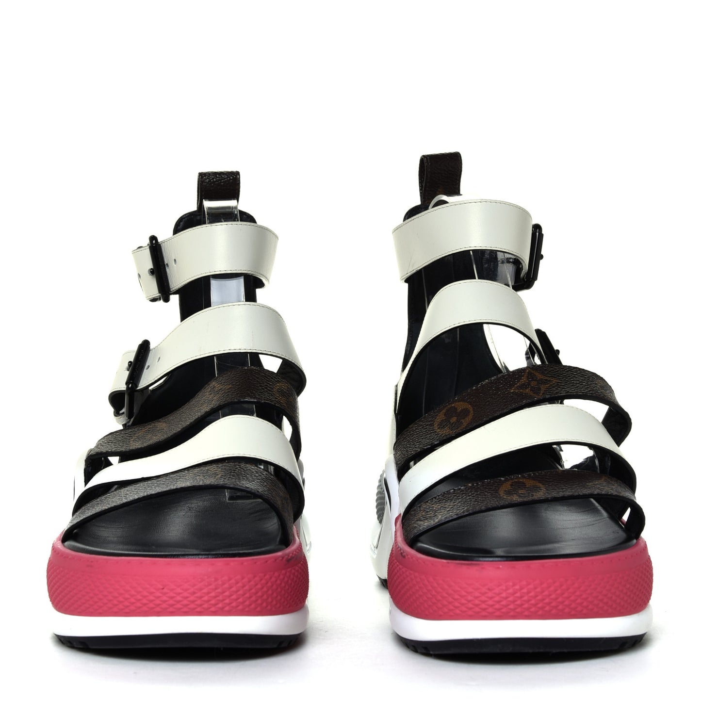 Patent Monogram LV Archlight Sandal 41 White