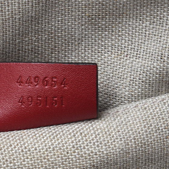 Soft Microguccissima Mini Dome Bag Rosso