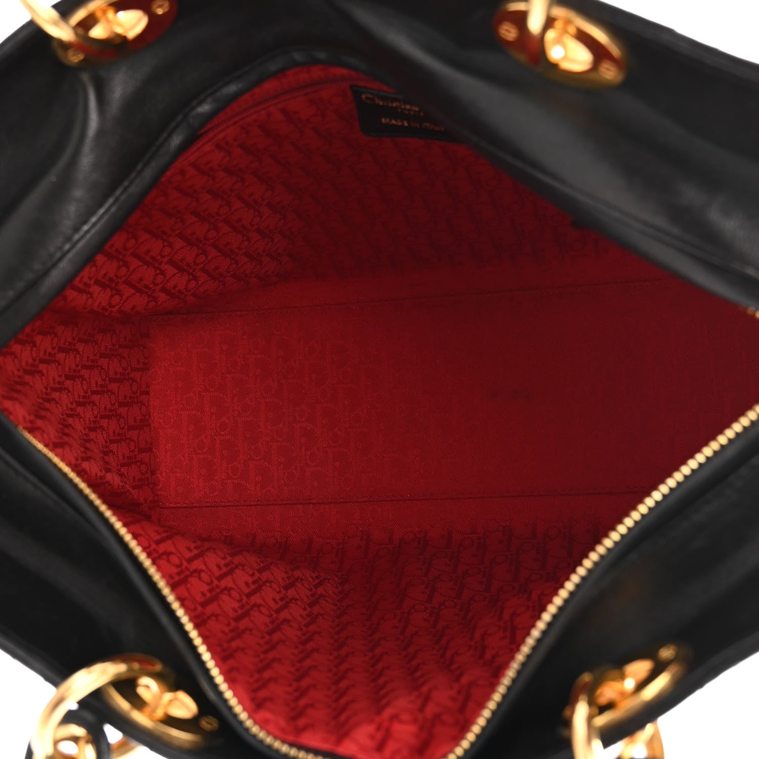 Christian Dior Lambskin Cannage Large Lady Dior Black 5 of 10