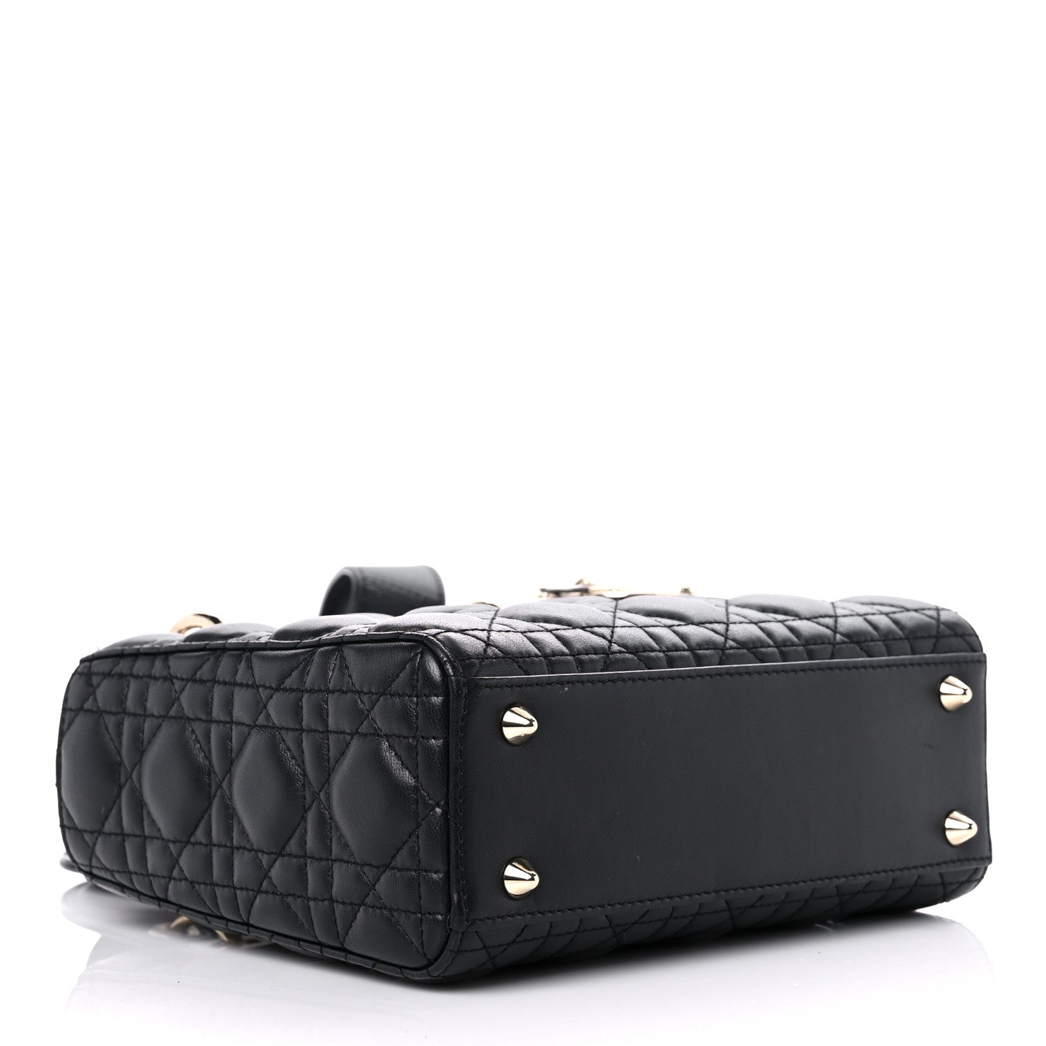 Christian Dior Lambskin Cannage Small Lucky Badges My Lady Dior Black 4 of 13