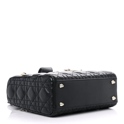 Christian Dior Lambskin Cannage Small Lucky Badges My Lady Dior Black 4 of 13