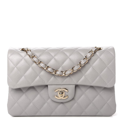 Chanel Caviar Quilted Small Double Flap Grey 1 of 11