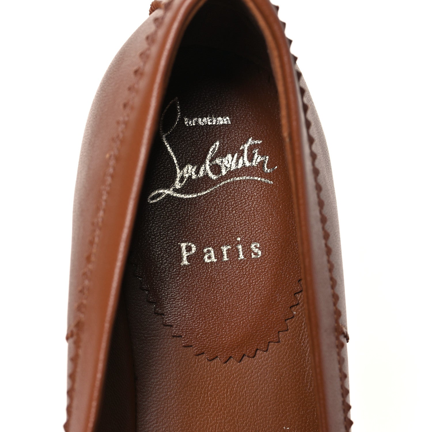 Christian Louboutin Nappa Mamadrague Flats 37 Brown 8 of 8