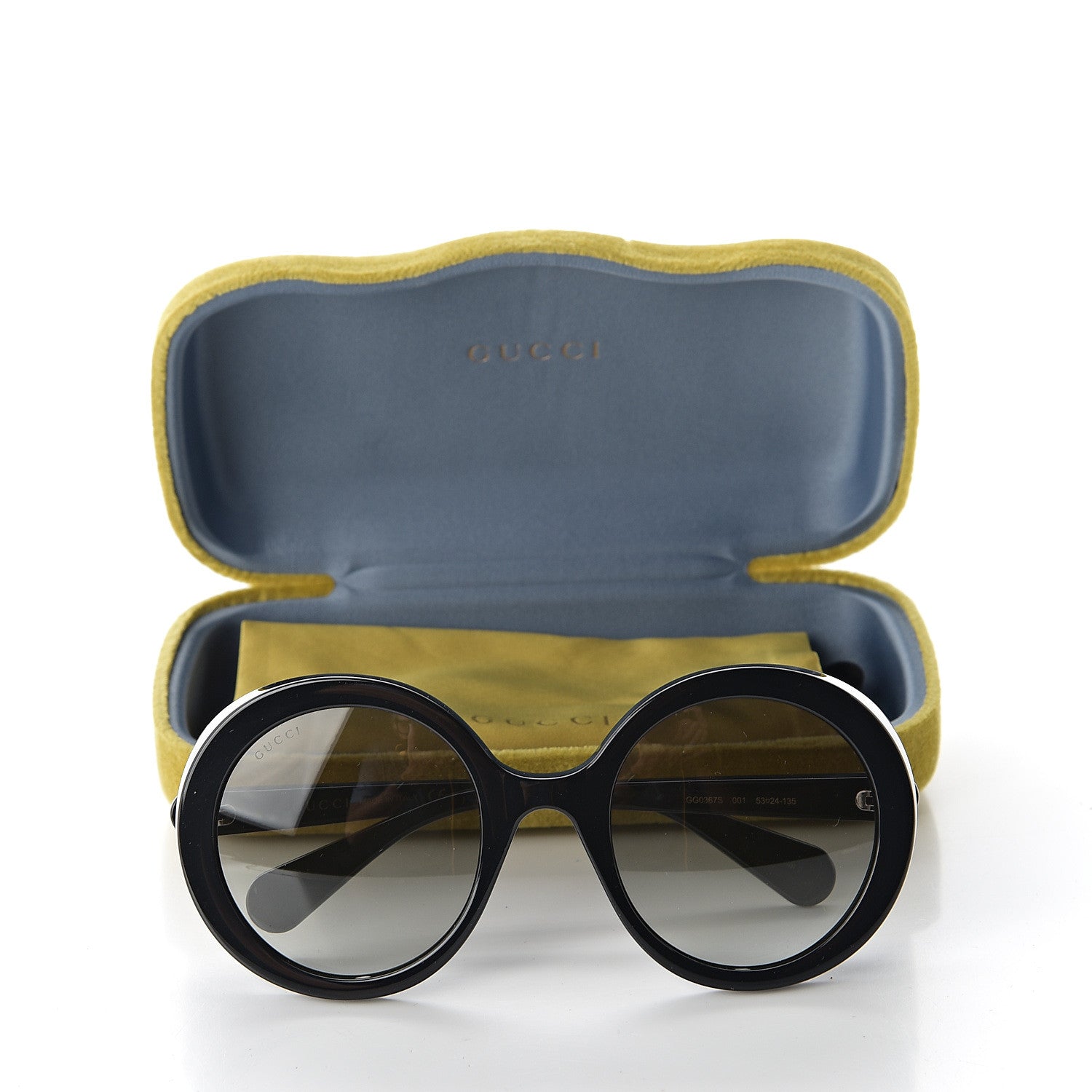 Gucci Round Sunglasses GG0367S Black 9 of 9
