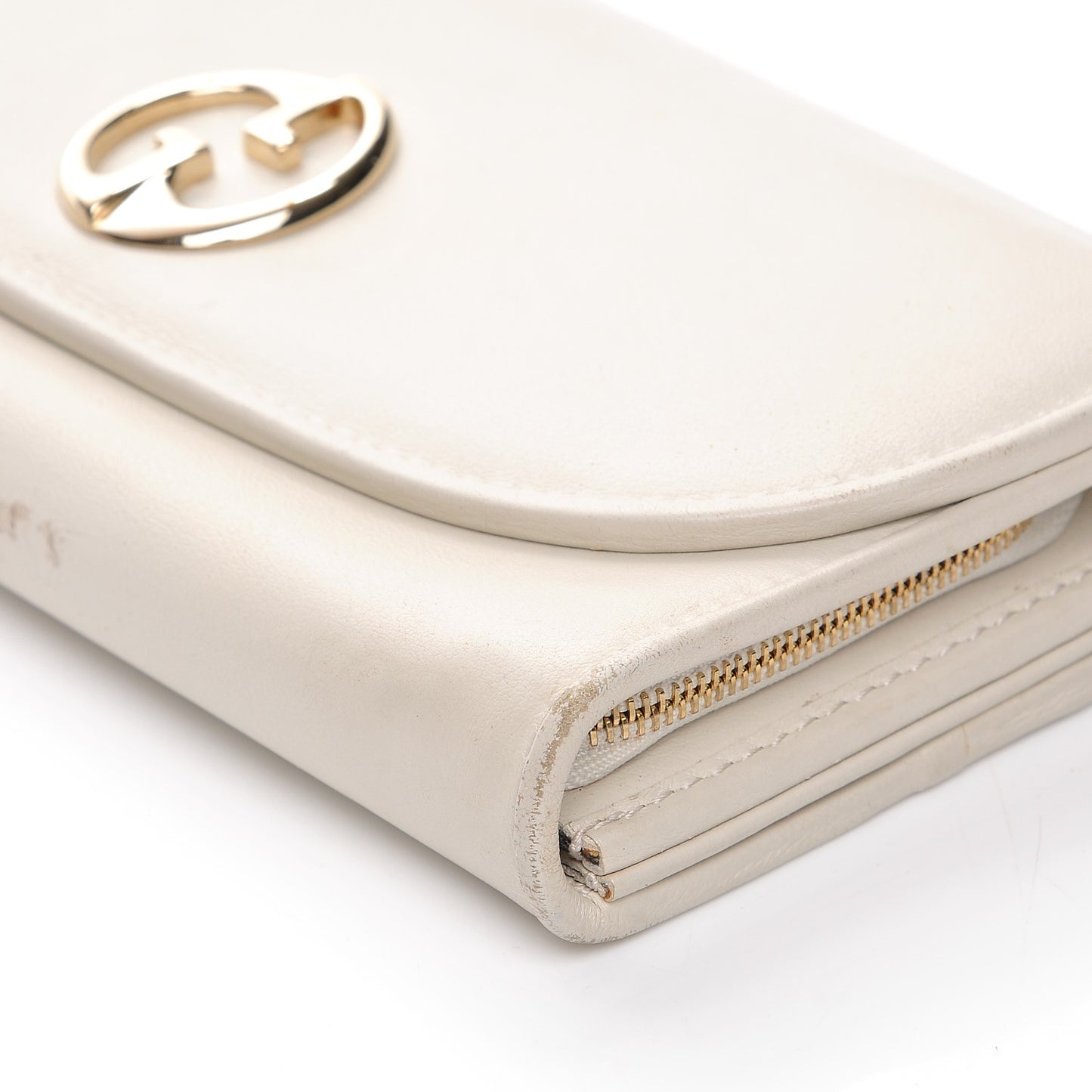 Calfskin 1973 Continental Clutch Wallet Off White