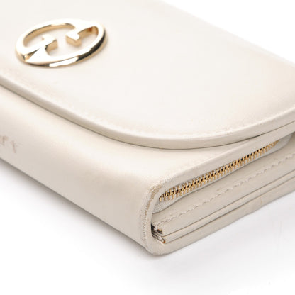Gucci Calfskin 1973 Continental Clutch Wallet Off White 4 of 12