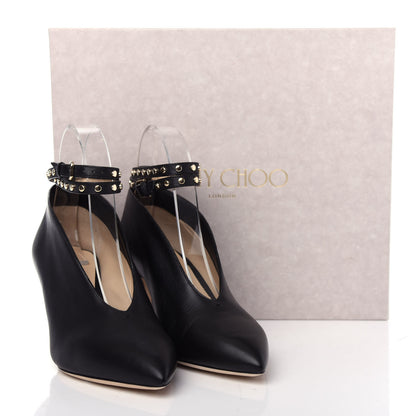 Jimmy Choo Calfskin Lark 65 Ankle Strap Pumps 37 Black 8 of 10