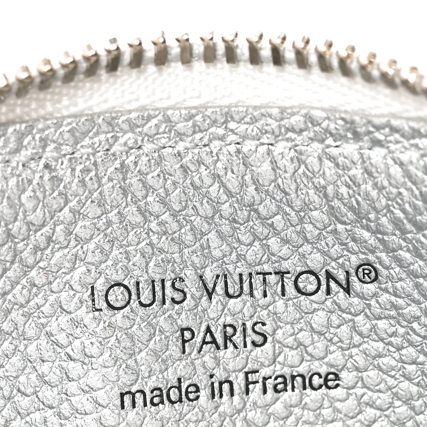 Empreinte Monogram Zipped Romy Card Holder Silver