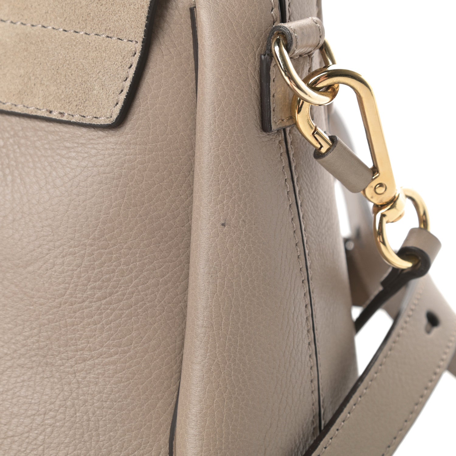Chloe Suede Calfskin Small Faye Backpack Motty Grey 13 of 13