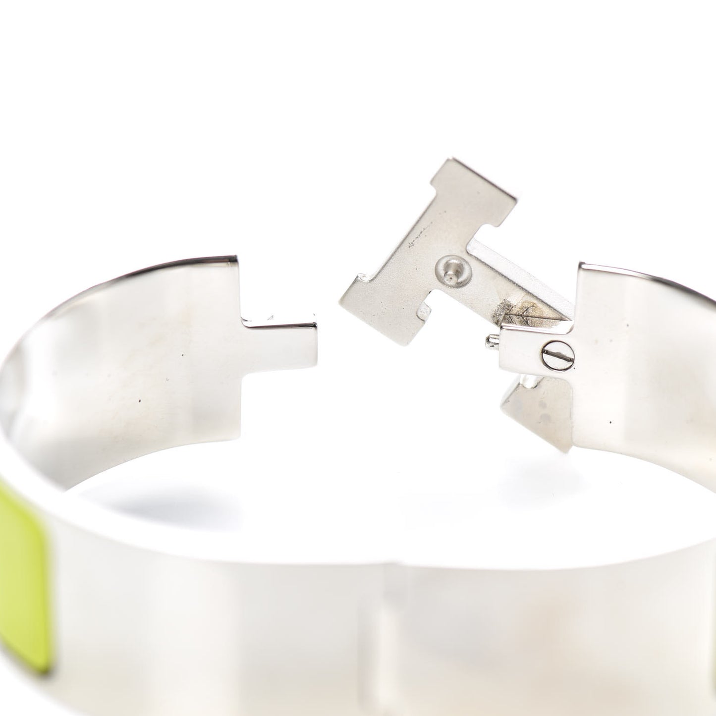 Enamel Wide Clic Clac H Bracelet GM Vert Anis