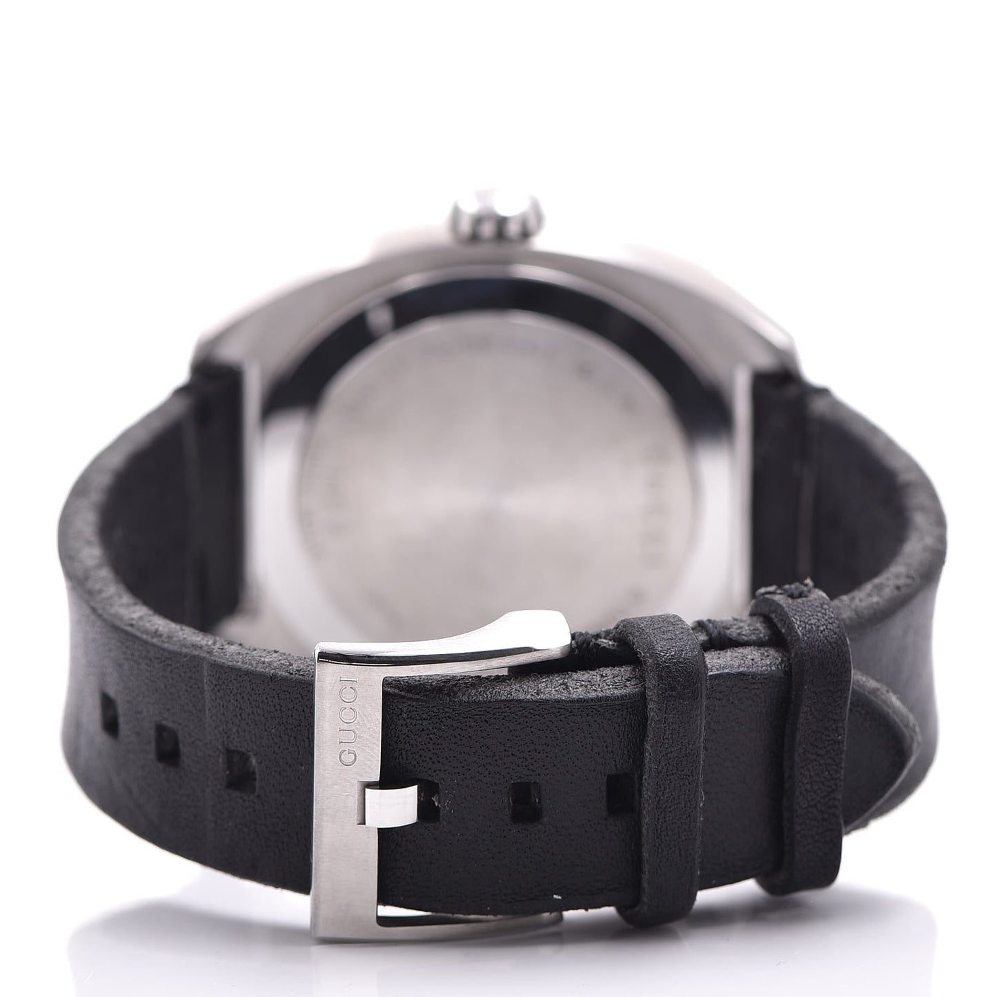 Stainless Steel Calfskin 44mm GG2570 Toscano Quartz Watch Black
