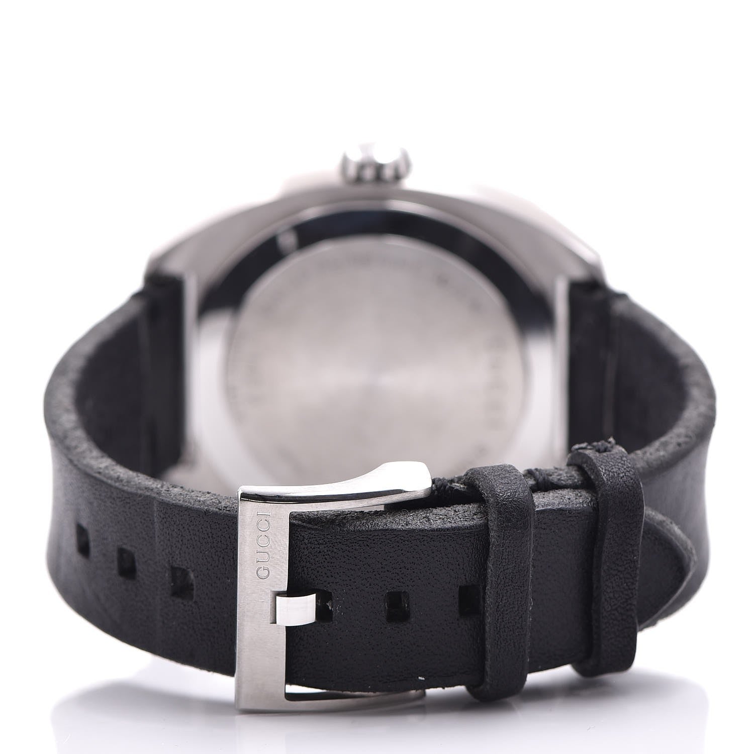 Gucci Stainless Steel Calfskin 44mm GG2570 Toscano Quartz Watch Black 4 of 9