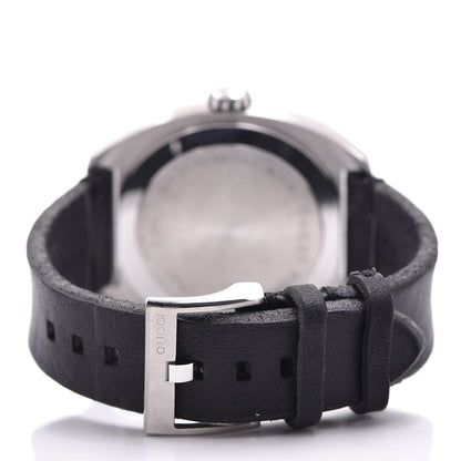 Gucci Stainless Steel Calfskin 44mm GG2570 Toscano Quartz Watch Black 4 of 9