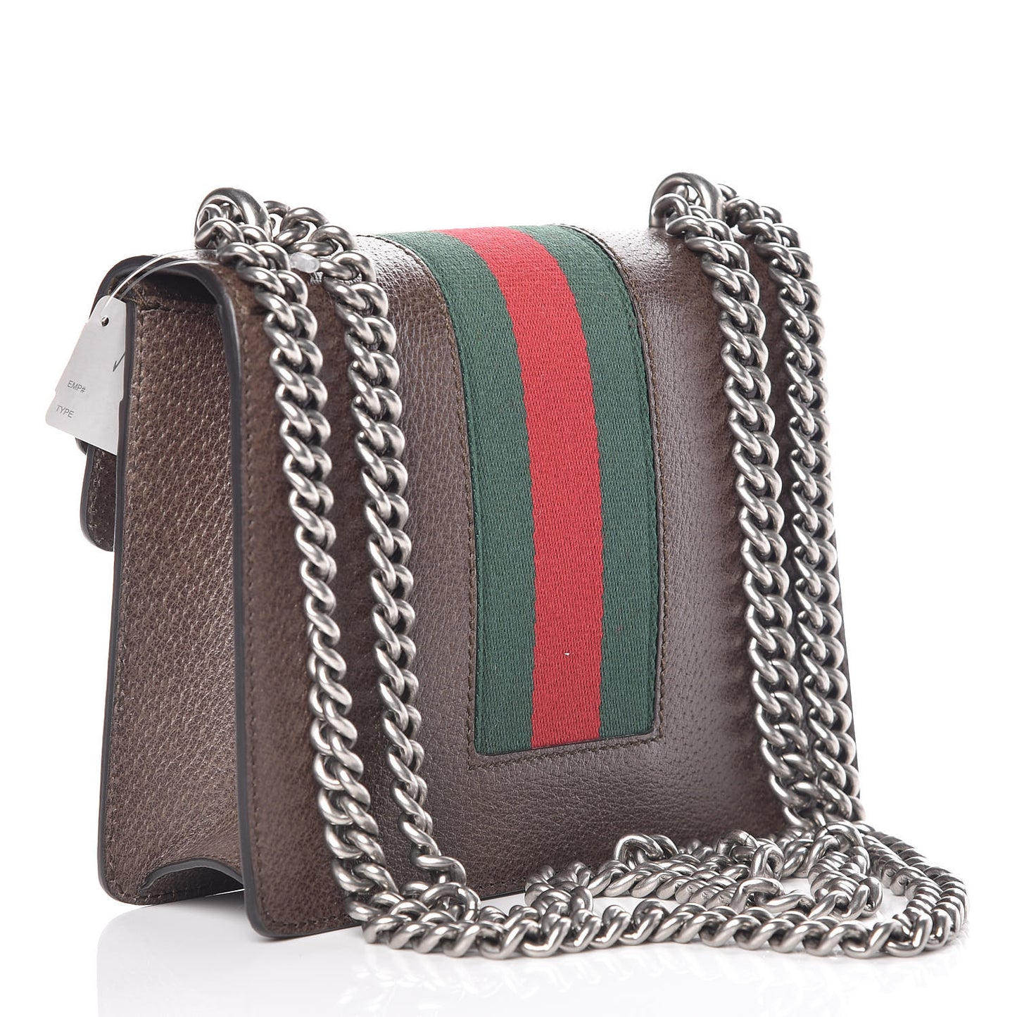 Textured Calfskin Web Mini Dionysus Shoulder Bag New Acero