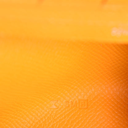 Hermes Epsom Bearn Gusset Wallet Jaune D'Or 8 of 10