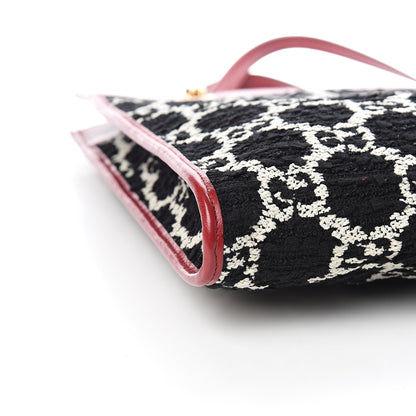 Gucci Tweed GG Monogram Large Rajah Chain Tote Romantic Cherry Black White 8 of 10